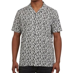 DKNY Monochrome Patterned Casual Shirt, NWT